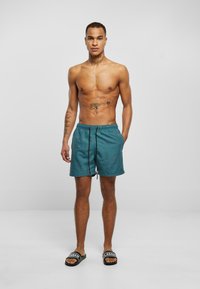 Urban Classics EMBROIDERY - Șorturi de baie - shark teal toffee