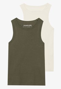 UNISEX 2 PACK  - Top - forest night/oatmeal