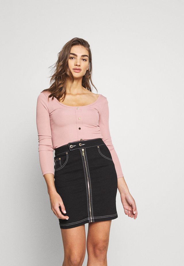 SCOOP NECK - Longsleeve - dusty rose