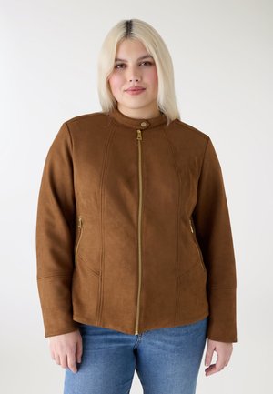 Giacca in similpelle - marrone
