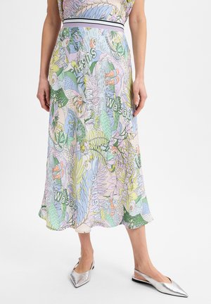 MIDI - Jupe trapèze - flieder mehrfarbig