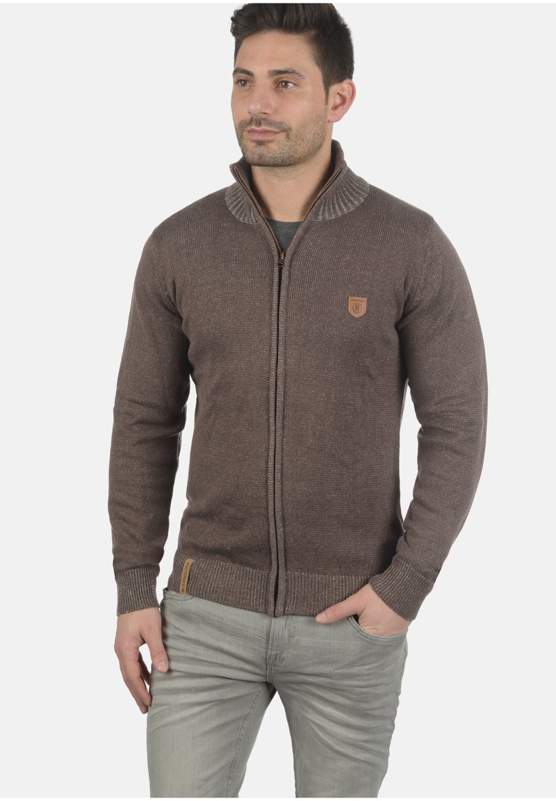 Cardigan Uomo INDICODE Andy - Maglione Elegante In Cotone E Acrilico Con Dettagli In Pelle - Perfect Per Look Casual O Elegante - Foto 4