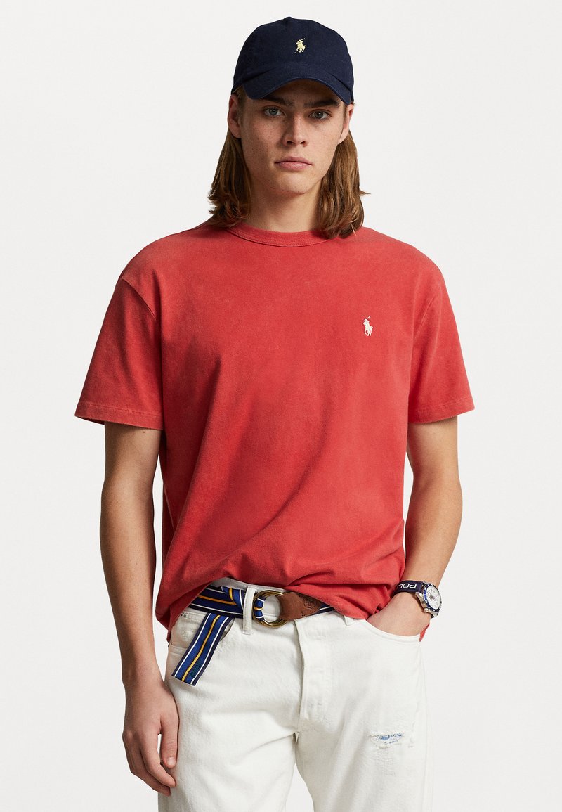Polo Ralph Lauren - CLASSIC FIT JERSEY CREWNECK T-SHIRT - T-shirt - bas - post red, Förstora
