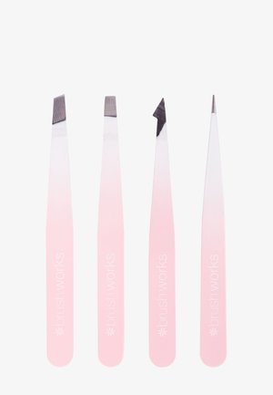 Brushworks BRUSHWORKS 4 PIECE COMBINATION TWEEZER SET - Make-upkwastje