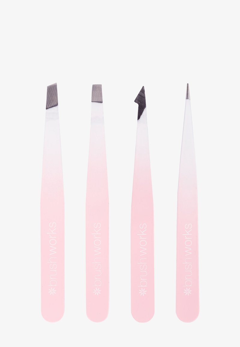 Brushworks - BRUSHWORKS 4 PIECE COMBINATION TWEEZER SET - Sminkpensel, Förstora