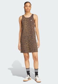 adidas Originals - LEO PRINT - Jersey dress - multicolor bronze strata Thumbnail Image 1