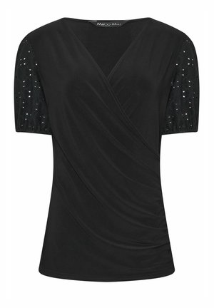 M&Co, WOMEN'S WRAP TOPS - T-shirt print - black