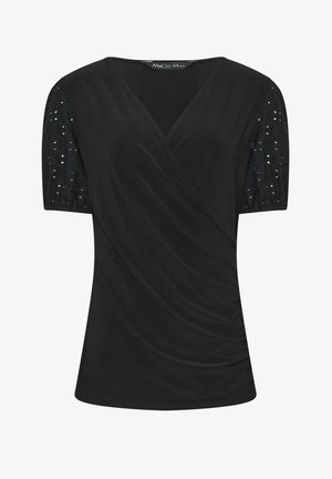 M&Co, WOMEN'S WRAP TOPS - Print T-shirt - black