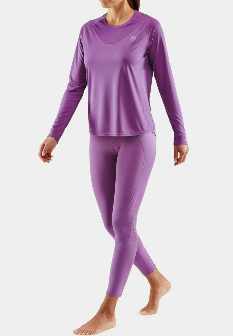 Damen Sportbekleidung | Skins Langarmshirt amethyst/flieder - BJ23805 Damen Sportbekleidung | Skins Langarmshirt amethyst/flieder - BJ23805