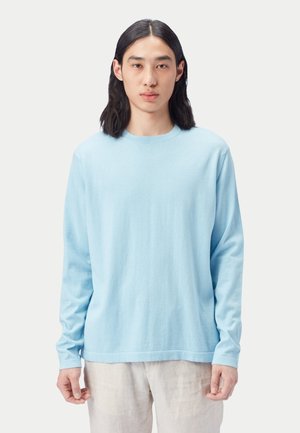 RUNDHALS AUS MISCHUNG - Stickad tröja - light blue
