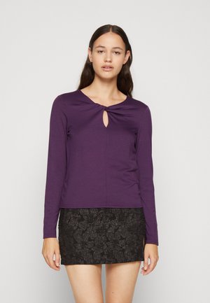 Pieces PCMINA - Μπλούζα με μακριά μανίκια - blackberry cordial