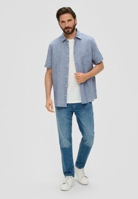 s.Oliver REGULAR KURZARM - Overhemd - navy