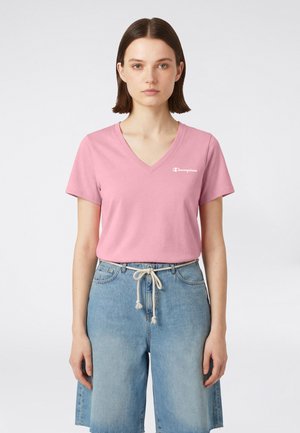 SS TEE CORE HERITAGE - Camiseta básica - pink