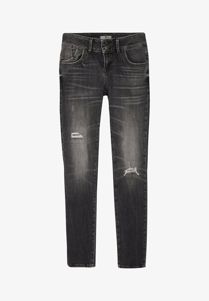 LTB Jeans Dames Molly M - Slim Fit met gemiddelde taille en ritssluiting in zwart van katoenmix - Maat W27L30, Fiola Wash 55177, 27W / 30L LTB Jeans Dames Molly M - Slim Fit met gemiddelde taille en ritssluiting in zwart van katoenmix - Maat W27L30, Fiola Wash 55177, 27W / 30L