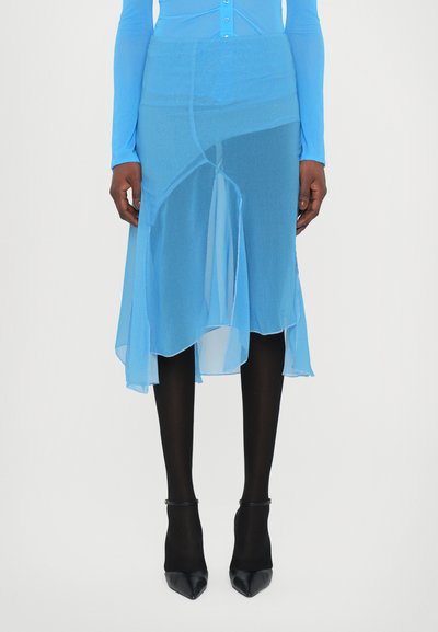 AVAVAV DRAPED SKIRT - Áčková sukně - blue