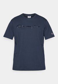 ICONS TONAL CREWNECK WITH LARGE LOGO - Μπλουζάκι με στάμπα - navy