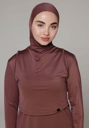 SIYA Swimwear, SLEEVELESS - SWIM-HIJAB TOP - Accessoire de plage - dark plum