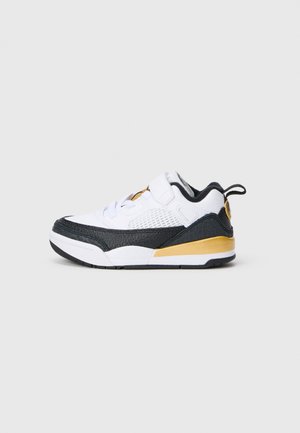 JORDAN SPIZIKE LOW UNISEX - Sneakers - white/black/metallic gold-coloured