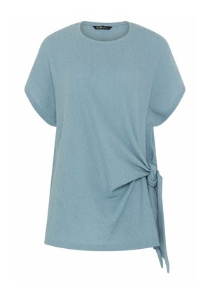 Yours Clothing, PLUS SIZE CASUAL TOPS - Camiseta estampada - baby blue