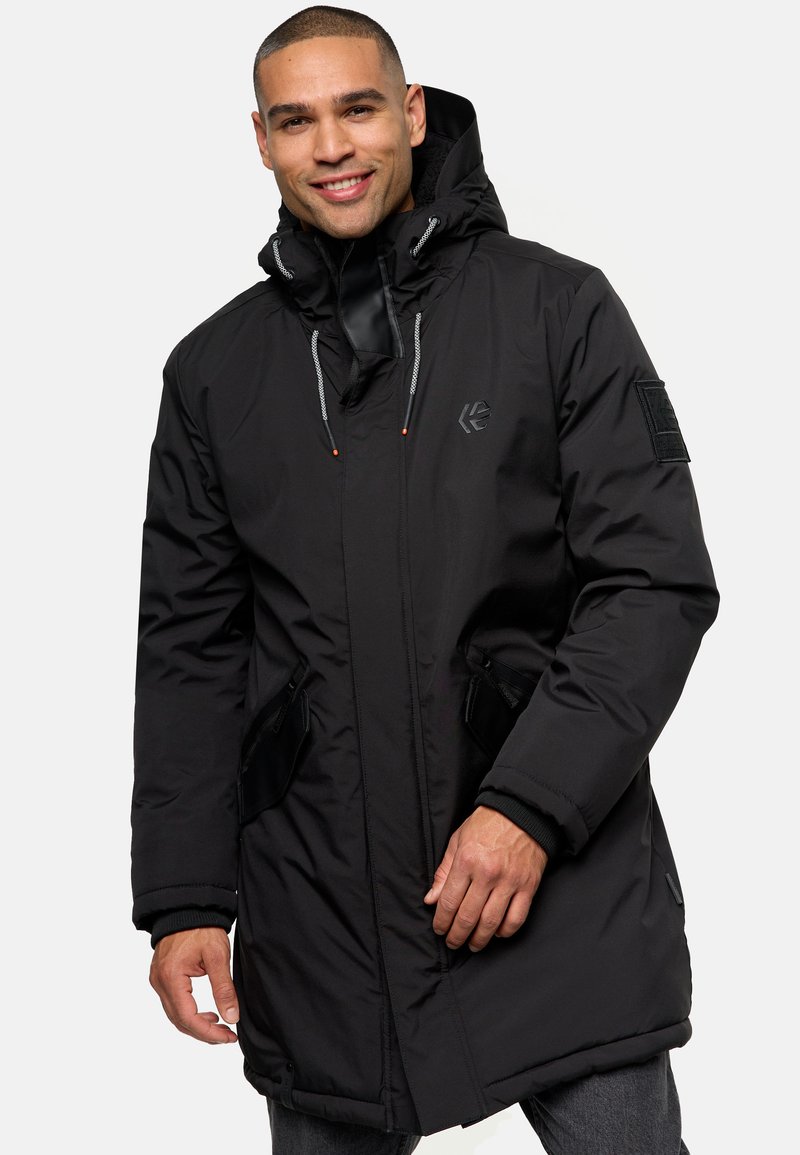 Parka Homme Indicode à Capuche Doublée - Coupe Droite, Style Décontracté - Veste Chaude Pour Automne/hiver