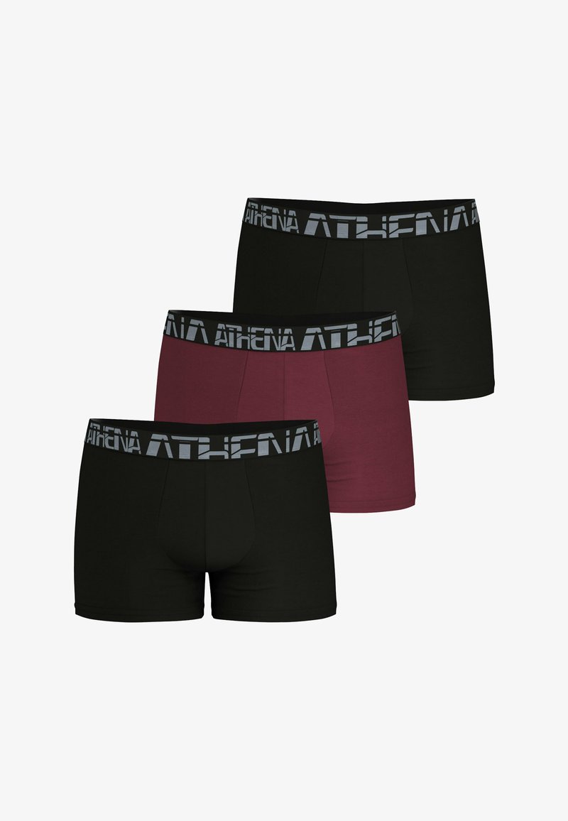 Athena LOT DE 3 - Boxers - noir tanin noir
