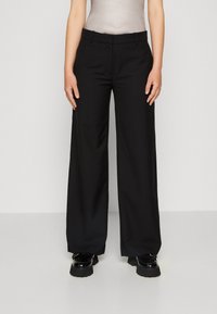 Weekday - EMILY SUITING TROUSER - Hlače - black Minijatura 1