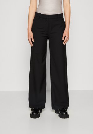 Weekday EMILY SUITING TROUSER - Kelnės - black