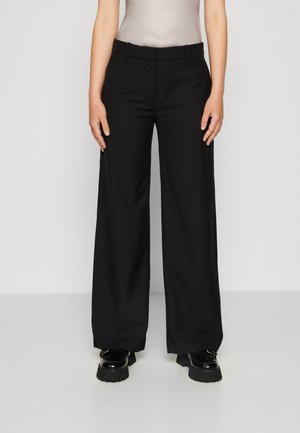 Weekday EMILY SUITING TROUSER - Kalhoty - black