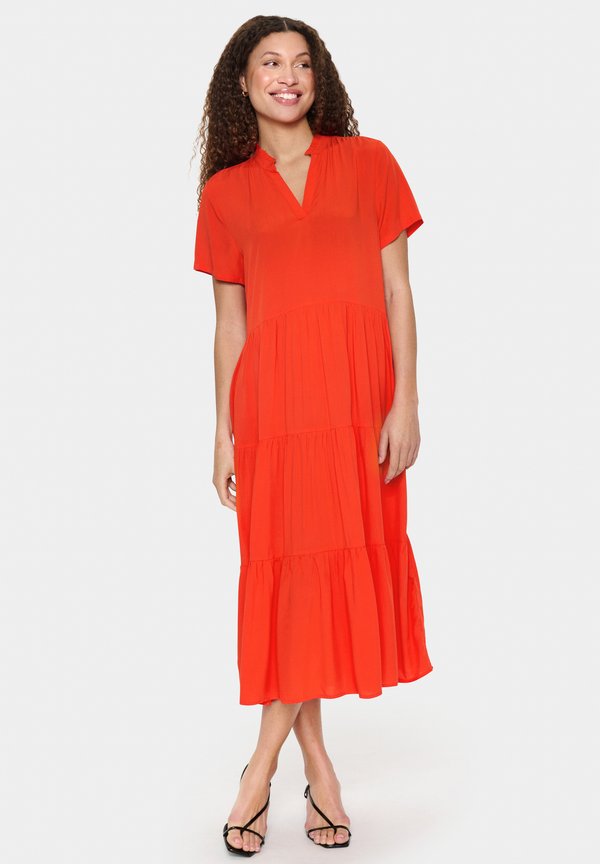 EDASZ SS MAXI - Freizeitkleid - poinciana