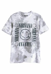 Next NIRVANA LICENSE  - T-shirt med print - grey white