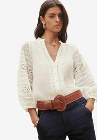 Lipsy LONG SLEEVE - REGULAR FIT - Pluus - white