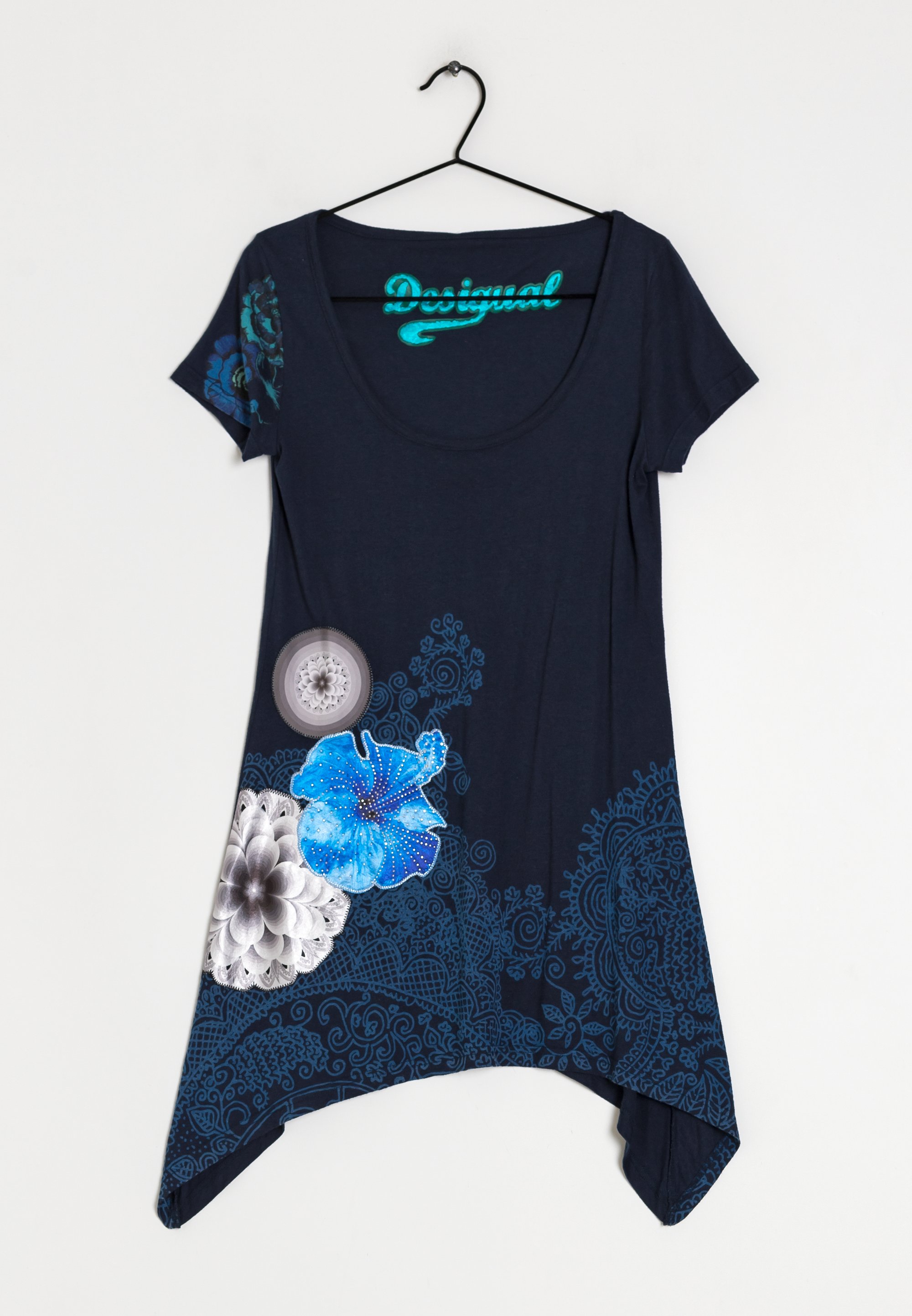 Desigual Vestito di maglina dark blue/blu scuro (Second hand