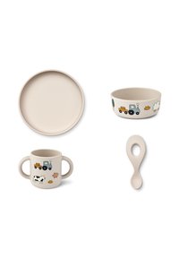 Liewood VIVI PRINTED TABLEWARE UNISEX SET - Set de vajilla infantil - sandy