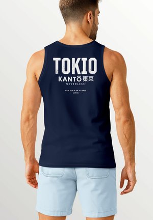 TANK BACKPRINT TOKIO – MUSCLE MIT JAPAN DESIGN - Top - navy