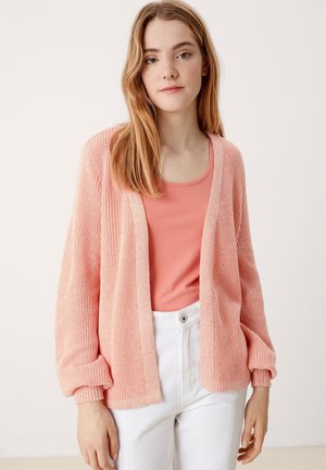 MIT BÜNDCHENÄRMELN - Cardigan - light pink