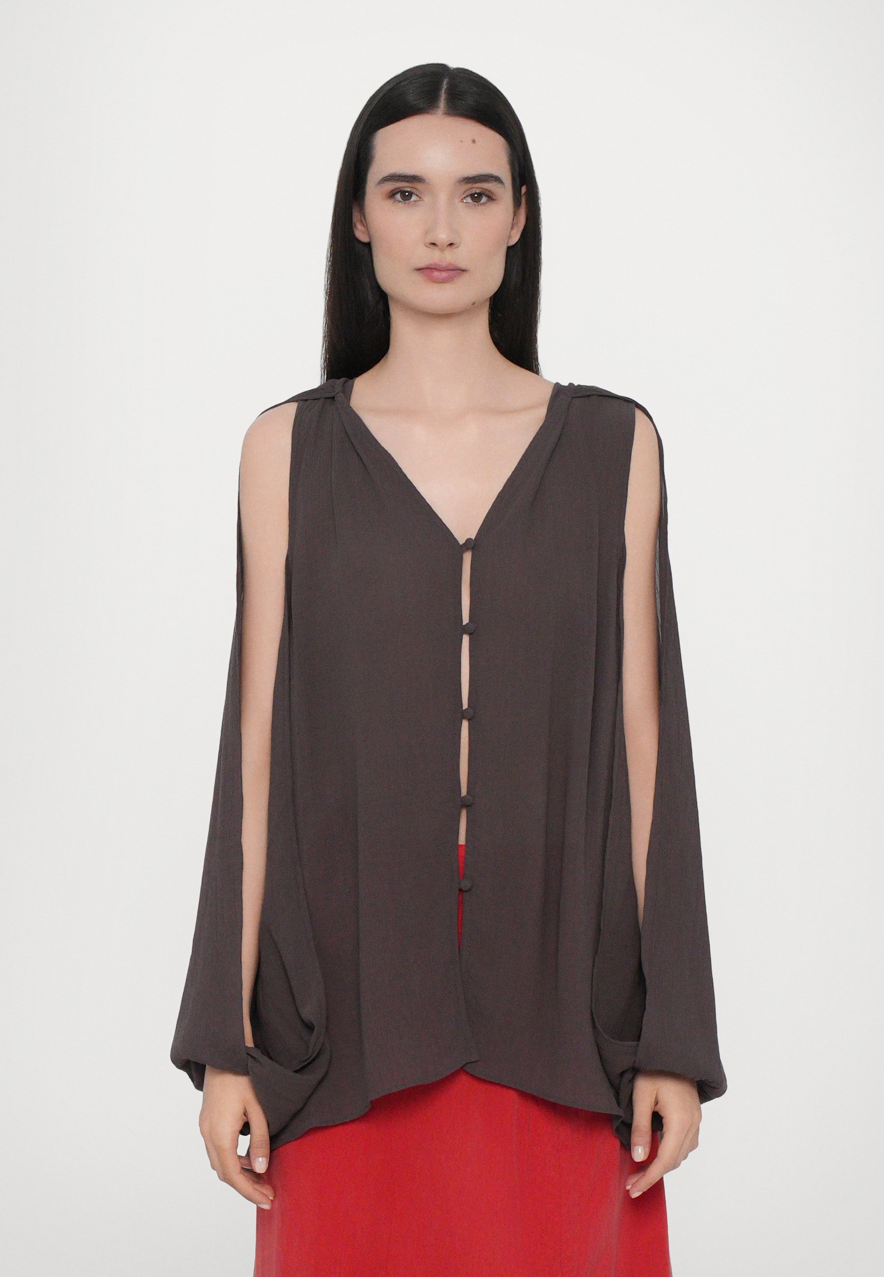 andresd key neck embroidery dress - Product Details