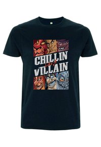 Disney DISNEY VILLAINS VILLAINS CHILLS UNISEX - Print T-shirt - navy blue