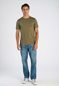 Lindbergh TEE S/S - T-shirt - bas - dk olive