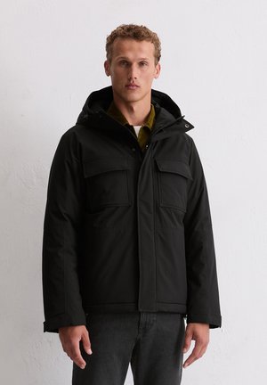HOODED - Wintermantel - black