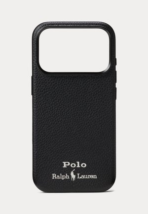 Polo Ralph Lauren LEATHER MAGSAFE IPHONE 17 PRO CASE UNISEX - Puhelimen suojakuoret - black