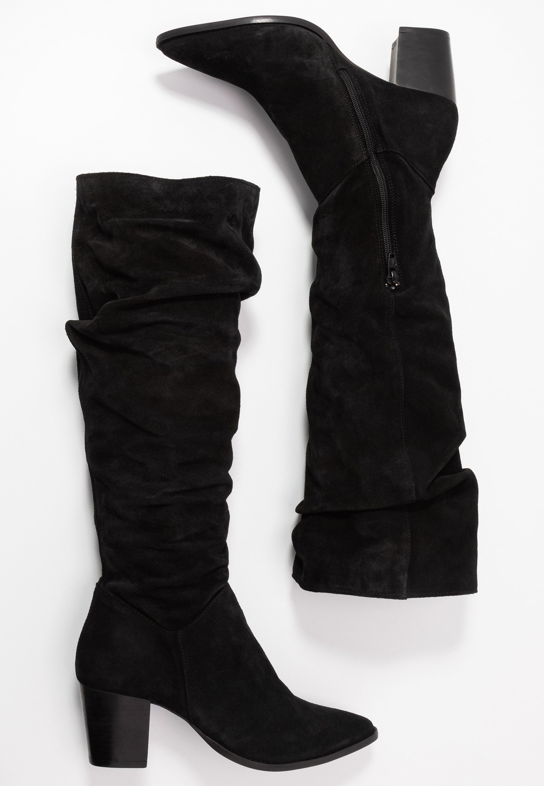 LEATHER BOOTS Klassiska stövlar black LEATHER BOOTS Klassiska stövlar black