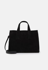 LEATHER - Handbag - black