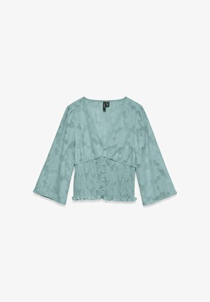 Vero Moda, TOP VMGABI TOP - Blouse - gray mist