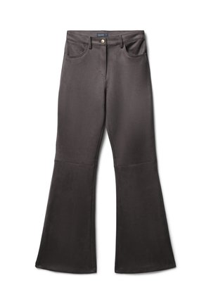 ZAMPA EFFETTO DAINETTO - Stoffhose - marrone