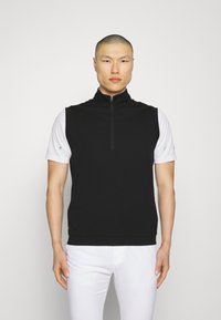 adidas Golf - AUTHENTIC 1 4-ZIP - Vestă - black Imagine miniatură 1