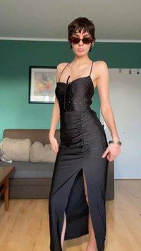 WAL G. STEPHANIE​ - Kokteilikleit/peokleit - black sparkle