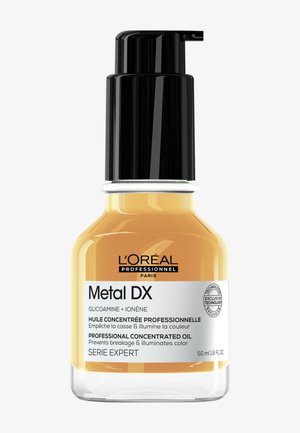 L'Oréal Professionnel Metal DX professionelle konzentrierte Ölflasche mit Pumpe, 50 ml, zur Vorbeugung von Haarbruch und zur Aufhellung der Haarfarbe.