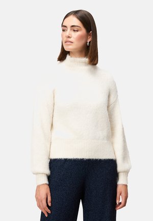 FLAUSCHIG MIT STEHKRAGEN - Pullover - eggnog