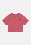 KMGANNA LIFE HEART TEE - T-shirt estampada - heather rose/beaujolais