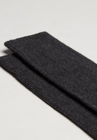 Calzedonia LONG RIBBED - Knæstrømper - antracite mel.